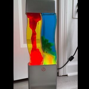 Retro/Vintage Dual Twin Motion Lava Lamp - Red, Yellow, Blue